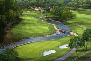 St. Albans Country Club 18th Hole
Aerial rendering of golf course Digital designed golf course