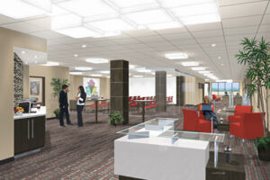 Washington University CAIT
design by Directions in Design Large office space layout and design